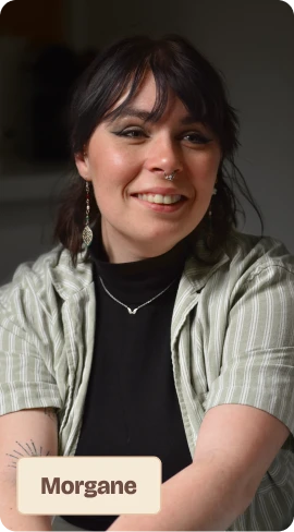 Portrait de Morgane Dassonville, Développeuse web.