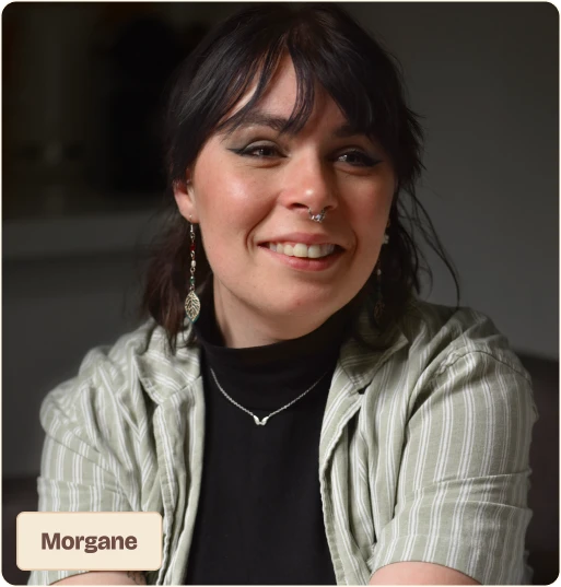 Portrait de Morgane Dassonville, Développeuse web.