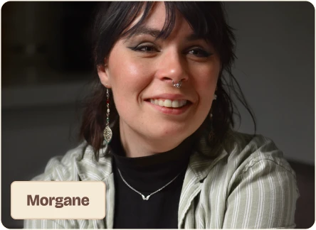 Portrait de Morgane Dassonville, Développeuse web.