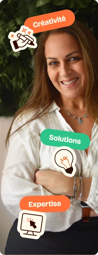 Portrait de Sabine Samak, directrice de l'Agence Expert SA, spécialiste des solutions créatives pour les experts-comptables.