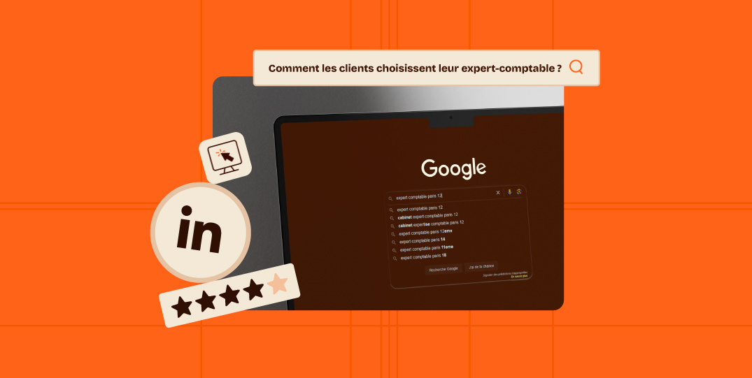 Recherche Google sur les experts-comptables, avis en ligne et réseaux sociaux influençant le choix des clients