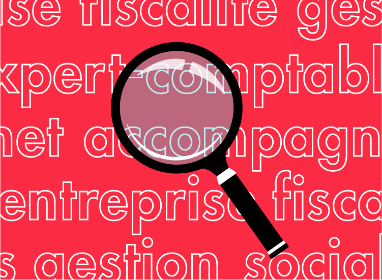 Loupe qui zoome sur le métier d'expert-comptable dans l'avenir 