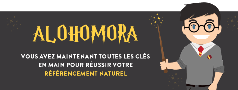 Alohomora ! Vous avez maintenant toutes les clés pour réussir votre référencement naturel