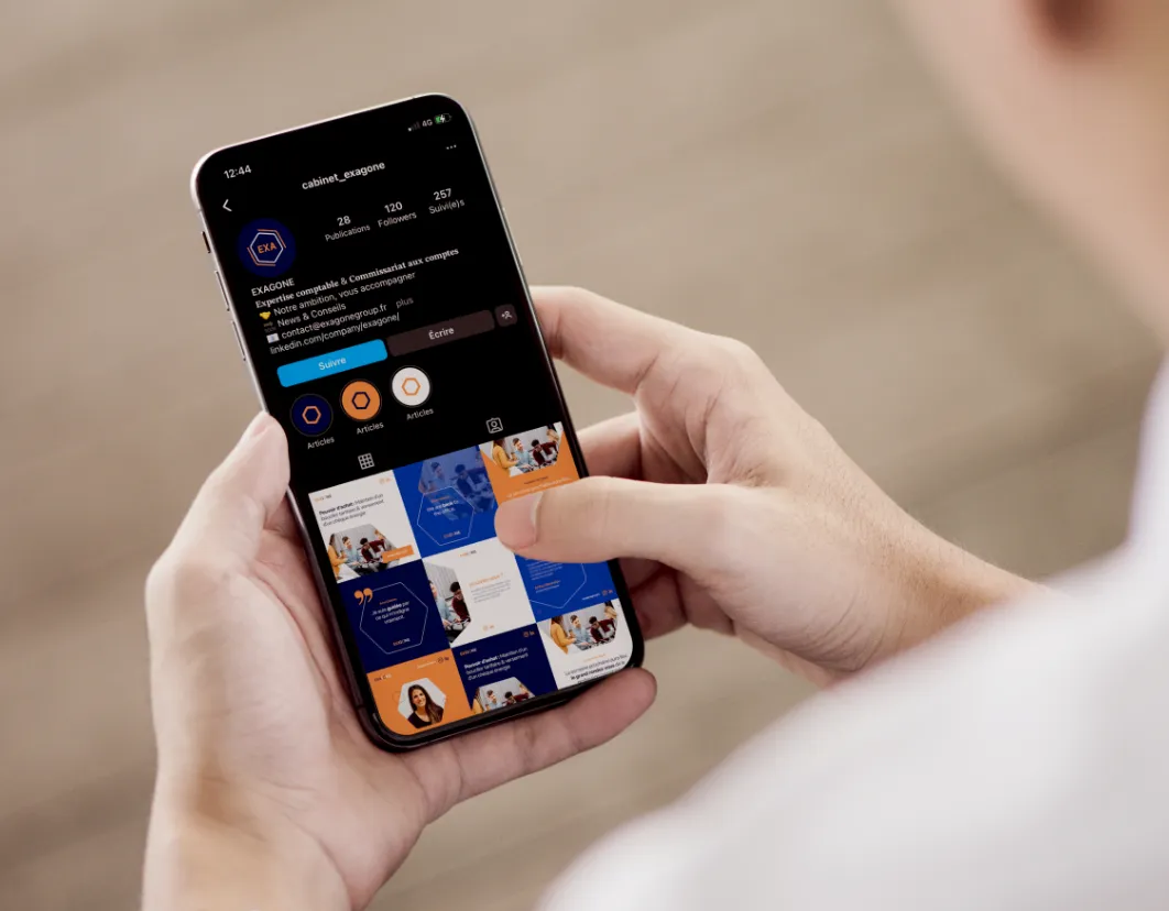 Modernisation & réseaux sociaux pour le cabinet Exagone
