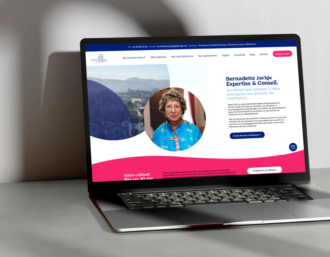 Un site internet modernisé et actualisé pour le cabinet Bernadette Jarige