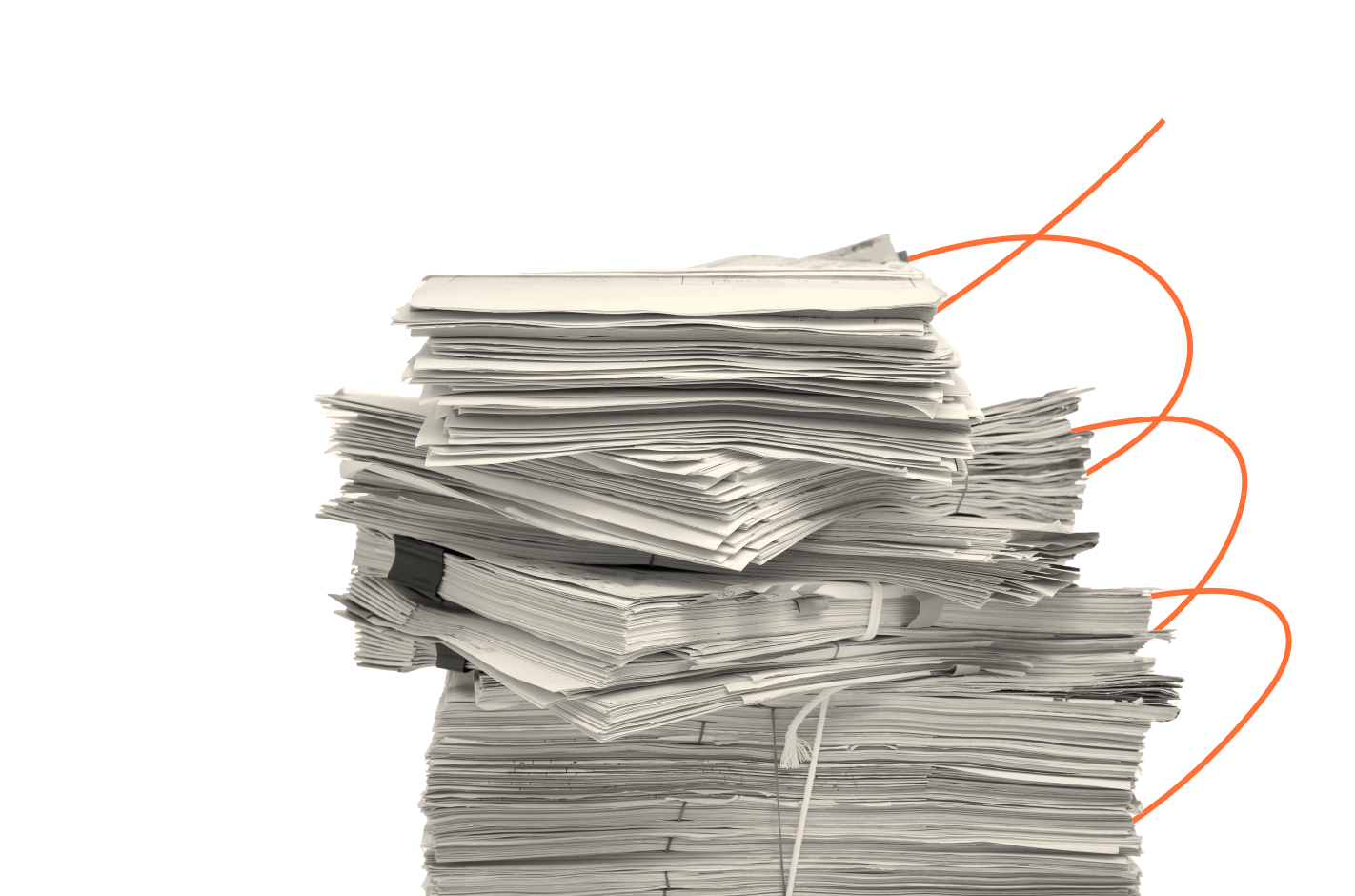 visuel d'une pile de documents