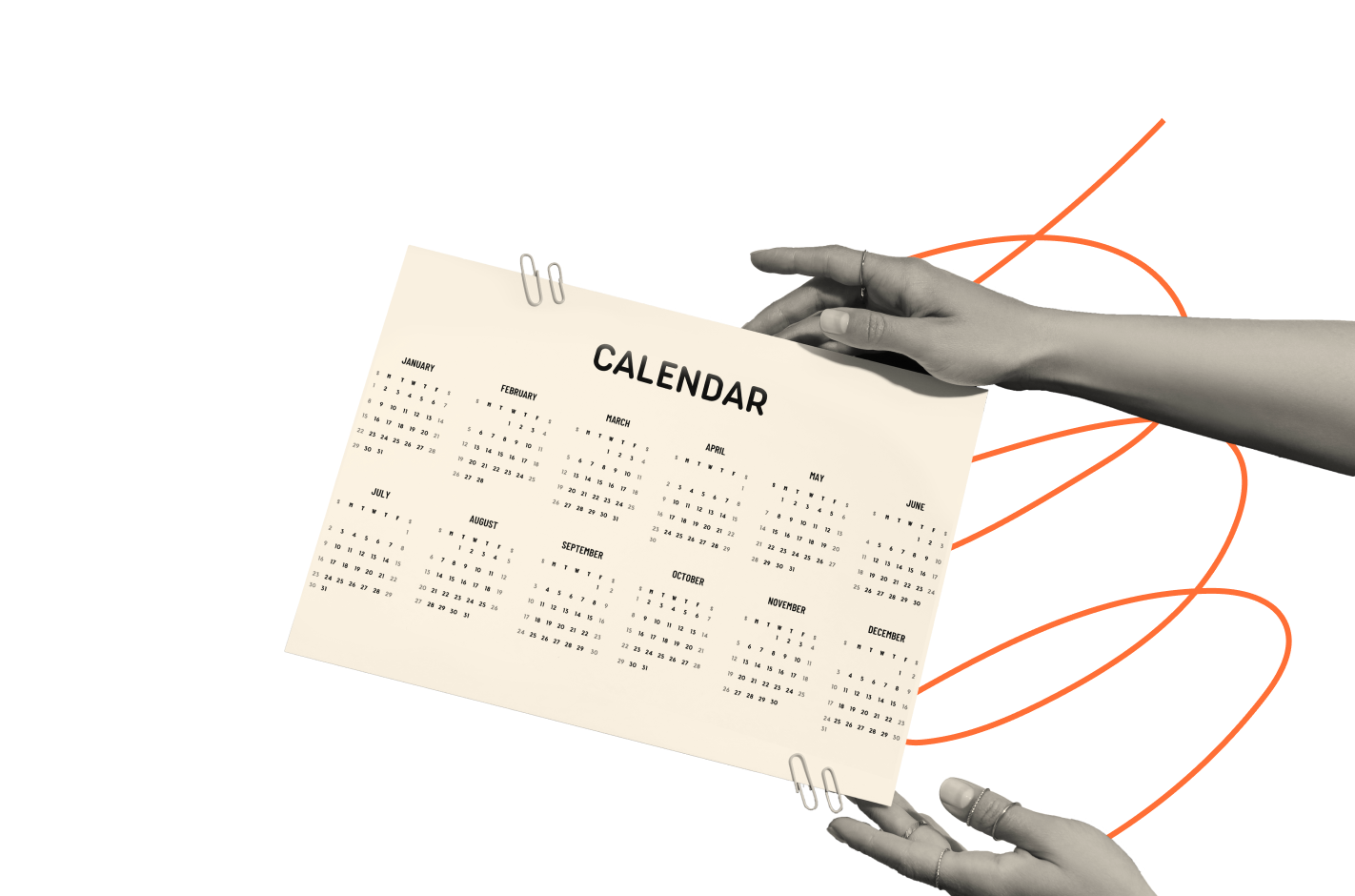 visuel d'un calendrier